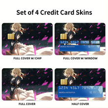 Load image into Gallery viewer, Violet Evergarden Credit Card Skins (4-in-1 Pack)