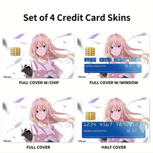 Load image into Gallery viewer, Violet Evergarden Credit Card Skins (4-in-1 Pack)