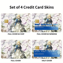 Load image into Gallery viewer, Violet Evergarden Credit Card Skins (4-in-1 Pack)