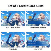 Load image into Gallery viewer, Violet Evergarden Violet Evergarden Credit Card Skins (4-in-1 Pack)