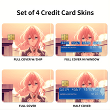 Load image into Gallery viewer, Violet Evergarden Violet Evergarden, Violet Evergarden Credit Card Skins (4-in-1 Pack)