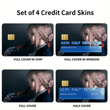 Load image into Gallery viewer, Violet Evergarden Violet Evergarden, Violet Evergarden Credit Card Skins (4-in-1 Pack)