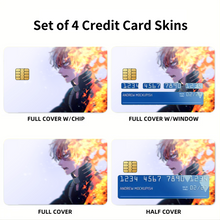 Load image into Gallery viewer, Wallpaper Todoroki Shoto Credit Card Skins (4-in-1 Pack)