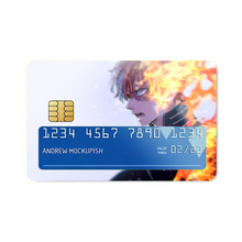 Load image into Gallery viewer, Wallpaper Todoroki Shoto Credit Card Skins (4-in-1 Pack)