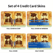 Load image into Gallery viewer, Wanted Posters Credit Card Skins (4-in-1 Pack)