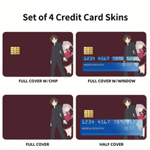 Load image into Gallery viewer, Yū Otosaka and Nao Tomori Together Minimalist Credit Card Skins (4-in-1 Pack)