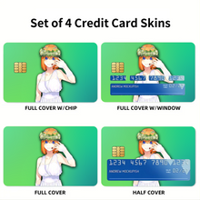 Load image into Gallery viewer, Yotsuba Nakano Credit Card Skins (4-in-1 Pack)