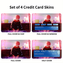 Load image into Gallery viewer, Yuji Itadori Credit Card Skins (4-in-1 Pack)