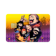 Load image into Gallery viewer, Yuji Itadori Satoru Gojo Nobara Kugisaki Megumi Fushiguro and Blindfold Credit Card Skins (4-in-1 Pack)