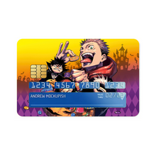 Load image into Gallery viewer, Yuji Itadori Satoru Gojo Nobara Kugisaki Megumi Fushiguro and Blindfold Credit Card Skins (4-in-1 Pack)