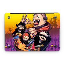 Load image into Gallery viewer, Yuji Itadori Satoru Gojo Nobara Kugisaki Megumi Fushiguro and Blindfold Macbook Skin