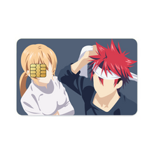Load image into Gallery viewer, Yukihira Soma and Nakiri Erina from Food Wars : Shokugeki no Somafor Dekstop Credit Card Skins (4-in-1 Pack)