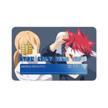 Load image into Gallery viewer, Yukihira Soma and Nakiri Erina from Food Wars : Shokugeki no Somafor Dekstop Credit Card Skins (4-in-1 Pack)
