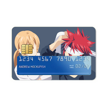 Load image into Gallery viewer, Yukihira Soma and Nakiri Erina from Food Wars : Shokugeki no Somafor Dekstop Credit Card Skins (4-in-1 Pack)