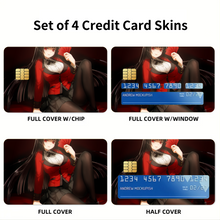 Load image into Gallery viewer, Yumeko Jabami Credit Card Skins (4-in-1 Pack)