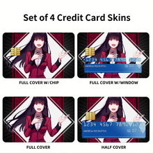 Load image into Gallery viewer, Yumeko Jabami Credit Card Skins (4-in-1 Pack)