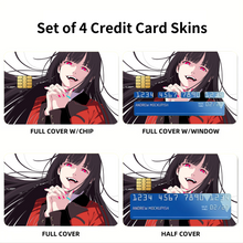 Load image into Gallery viewer, Yumeko Jabami Credit Card Skins (4-in-1 Pack)