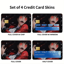 Load image into Gallery viewer, Yumeko Jabami Credit Card Skins (4-in-1 Pack)