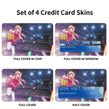 Load image into Gallery viewer, Yusa Nishimori Singing Credit Card Skins (4-in-1 Pack)