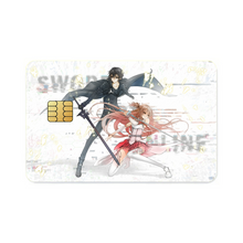 Load image into Gallery viewer, Yuuki Asuna & Kirigaya Kazuto Credit Card Skins (4-in-1 Pack)