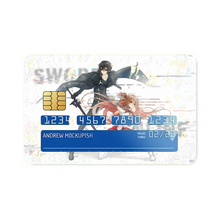 Load image into Gallery viewer, Yuuki Asuna & Kirigaya Kazuto Credit Card Skins (4-in-1 Pack)
