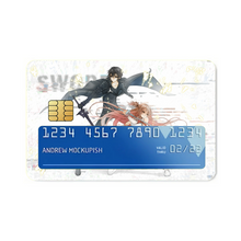 Load image into Gallery viewer, Yuuki Asuna & Kirigaya Kazuto Credit Card Skins (4-in-1 Pack)