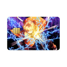 Load image into Gallery viewer, Zenitsu Agatsuma Credit Card Skins (4-in-1 Pack)