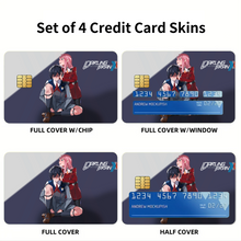 Load image into Gallery viewer, Zero Two and Hiro Credit Card Skins (4-in-1 Pack)