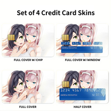 Load image into Gallery viewer, Zero Two and Ichigo Credit Card Skins (4-in-1 Pack)