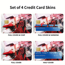 Load image into Gallery viewer, Zero Two Credit Card Skins (4-in-1 Pack)