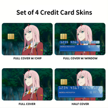 Load image into Gallery viewer, Zero Two Credit Card Skins (4-in-1 Pack)