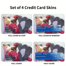 Load image into Gallery viewer, Zero Two Credit Card Skins (4-in-1 Pack)