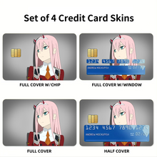 Load image into Gallery viewer, Zero Two, Darling in the FranXX! Credit Card Skins (4-in-1 Pack)