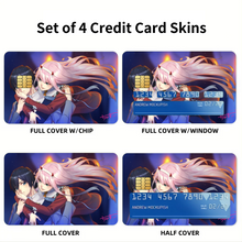 Load image into Gallery viewer, Zero Two,Hiro Credit Card Skins (4-in-1 Pack)