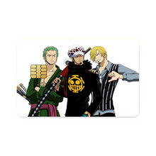 Load image into Gallery viewer, Zoro,Law and Sanji Credit Card Skins (4-in-1 Pack)