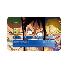 Load image into Gallery viewer, Zoro,Luffy and Sanji Credit Card Skins (4-in-1 Pack)