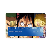 Load image into Gallery viewer, Zoro,Luffy and Sanji Credit Card Skins (4-in-1 Pack)