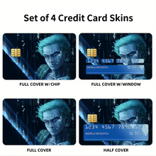 Load image into Gallery viewer, Zoro Roronoa Credit Card Skins (4-in-1 Pack)