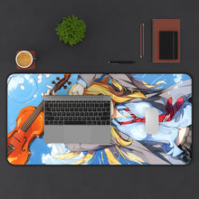Load image into Gallery viewer, Kaori Miyazono Mouse Pad (Desk Mat) With Laptop