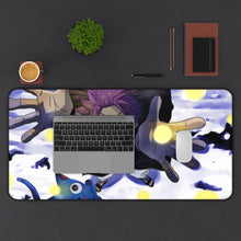 Load image into Gallery viewer, Fairy Tail Natsu Dragneel, Happy Mouse Pad (Desk Mat) With Laptop