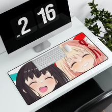 Load image into Gallery viewer, Lycoris Recoil Takina Inoue, Chisato Nishikigi Mouse Pad (Desk Mat) With Laptop