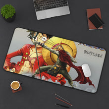 Load image into Gallery viewer, Luffy and Ussop Mouse Pad (Desk Mat) On Desk