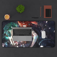 Load image into Gallery viewer, Houseki no Kuni - Cinnabar and Phos Mouse Pad (Desk Mat) With Laptop