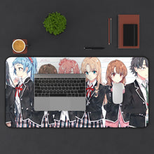 Load image into Gallery viewer, My Teen Romantic Comedy SNAFU Hachiman Hikigaya, Yukino Yukinoshita, Yui Yuigahama, Saki Kawasaki Mouse Pad (Desk Mat) With Laptop