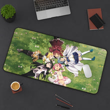 Load image into Gallery viewer, Puella Magi Madoka Magica Homura Akemi, Madoka Kaname, Sayaka Miki, Mami Tomoe Mouse Pad (Desk Mat) On Desk