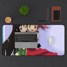 Load image into Gallery viewer, Puella Magi Madoka Magica Homura Akemi, Madoka Kaname Mouse Pad (Desk Mat) With Laptop