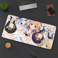 Load image into Gallery viewer, Is The Order A Rabbit? Mouse Pad (Desk Mat) On Desk