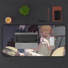 Load image into Gallery viewer, Lycoris Recoil Takina Inoue, Chisato Nishikigi Mouse Pad (Desk Mat) With Laptop