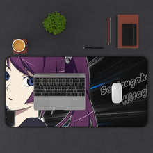 Load image into Gallery viewer, Monogatari (Series) Mouse Pad (Desk Mat) With Laptop
