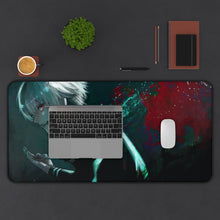 Load image into Gallery viewer, Tokyo Ghoul Ken Kaneki Mouse Pad (Desk Mat) With Laptop